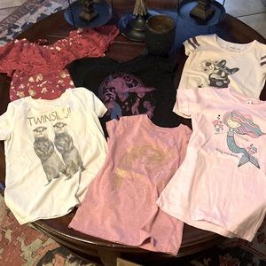Girls S/S Tees 6/6X Lot of 6 Back to School Special